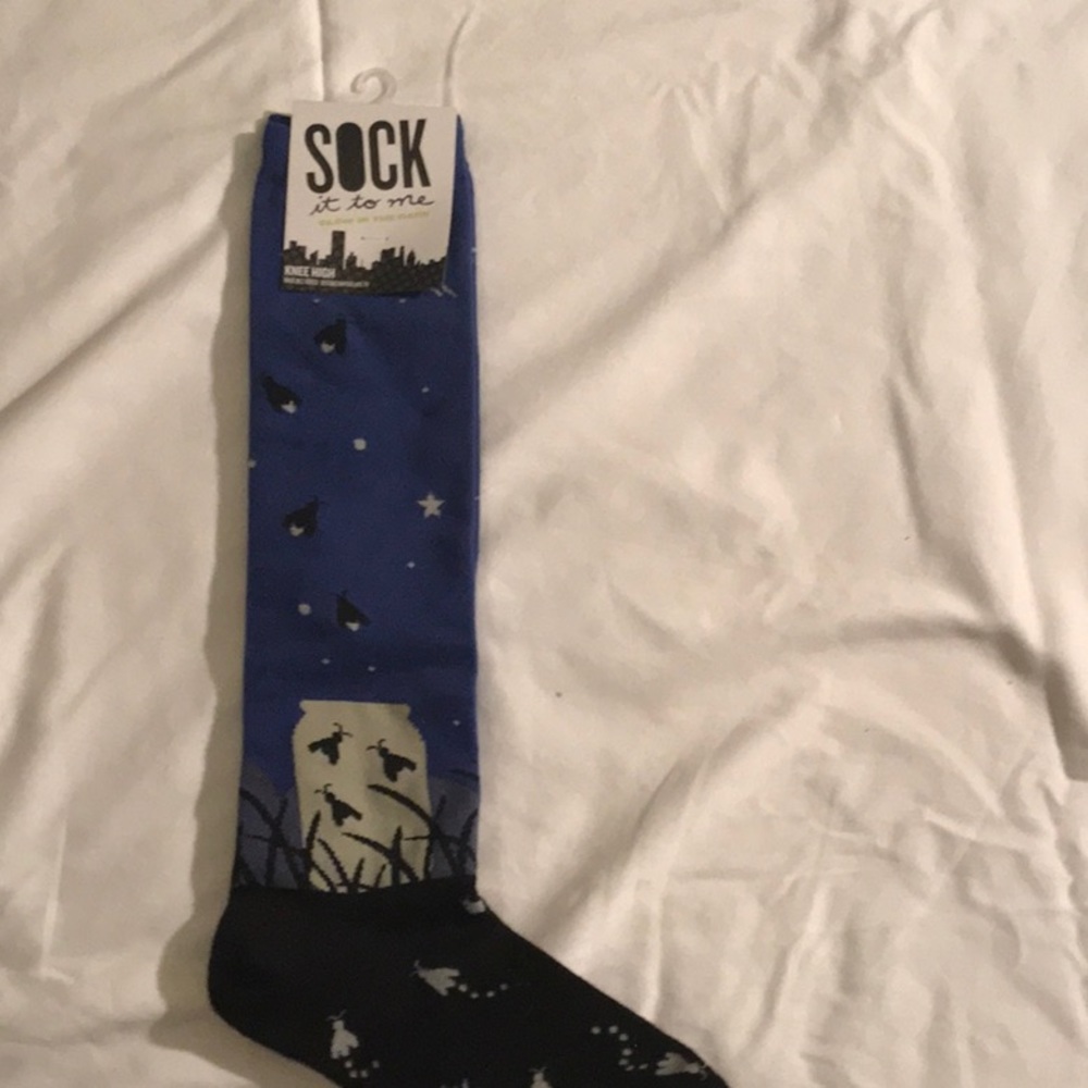 Navy knee highs
